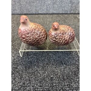 Pair of Quail~Salt & Pepper Shakers~Thankgiving/Fall/Dinner Deco